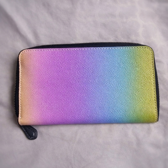 Coach Klare Ombré Rainbow Crossbody + Matching Zip Wallet | Authentic - Picture 9 of 10